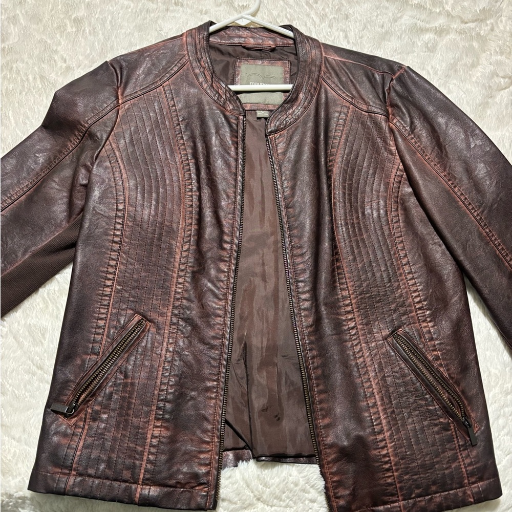 Maurices Brown Leather Jacket